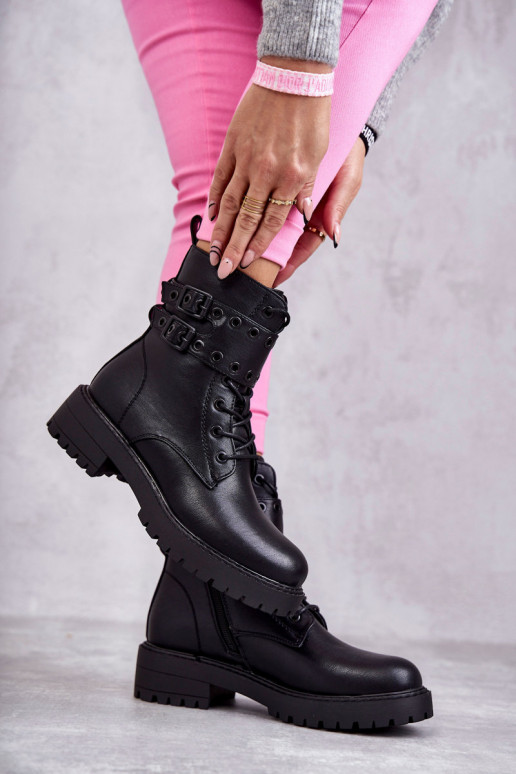 Botas calentadas en color negro Silvor