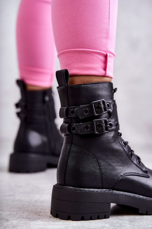 Botas calentadas en color negro Silvor