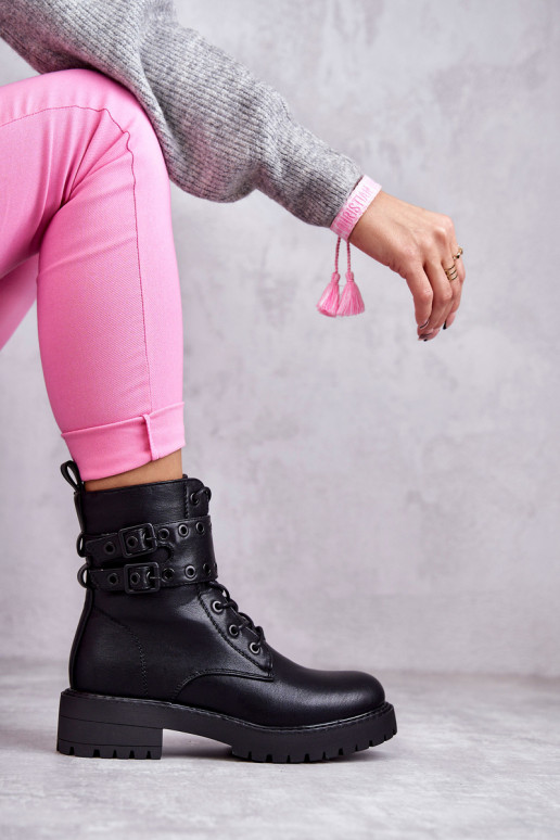 Botas calentadas en color negro Silvor