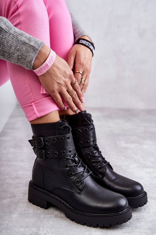 Botas calentadas en color negro Silvor