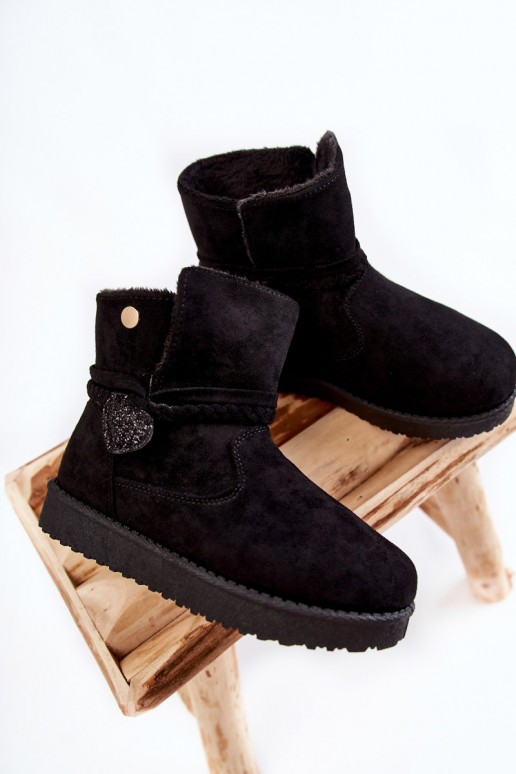 Botas de nieve para niños en color negro May. Botas de nieve para niños en color negro May.