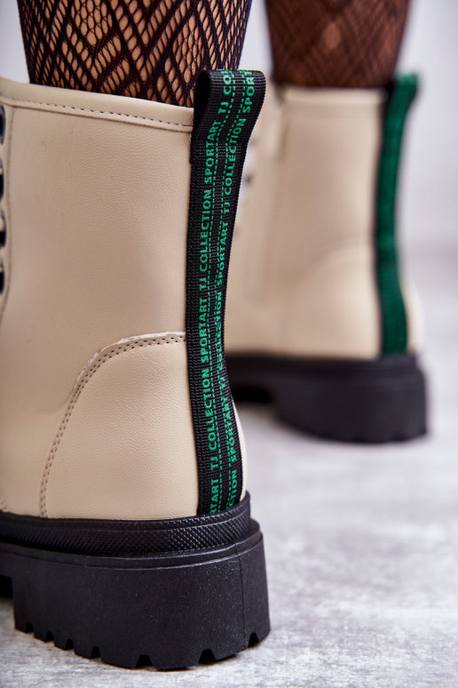 Botines de mujer botines color marfil Denila