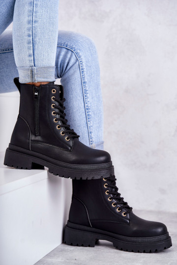 Botas de mujer calentadas en color negro Dorchen