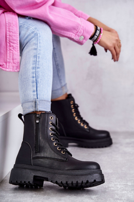 Botas de mujer calentadas en color negro Dorchen