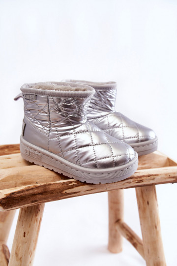 Botas de invierno cálidas para niños Big Star KK374241 color plateado