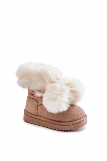 Botas de nieve calefactables para niños Marfil Roofy 2