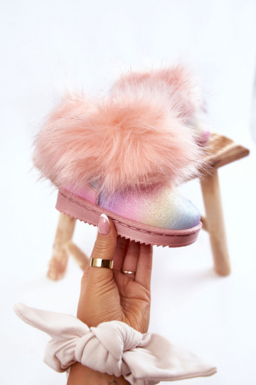 Botas de nieve infantiles con pelo en varios colores Ariana