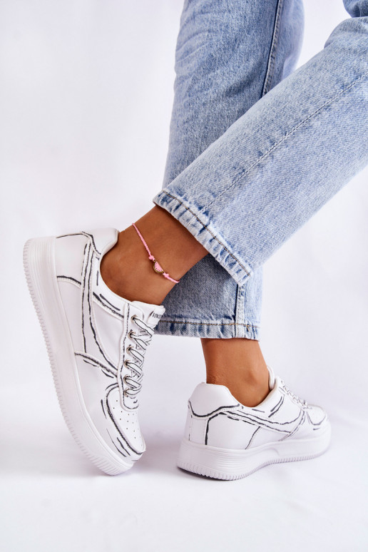 zapatillas deportivas en color blanco Solveig