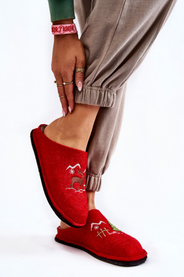 pantuflas Big Star KK276017 color rojo-arena