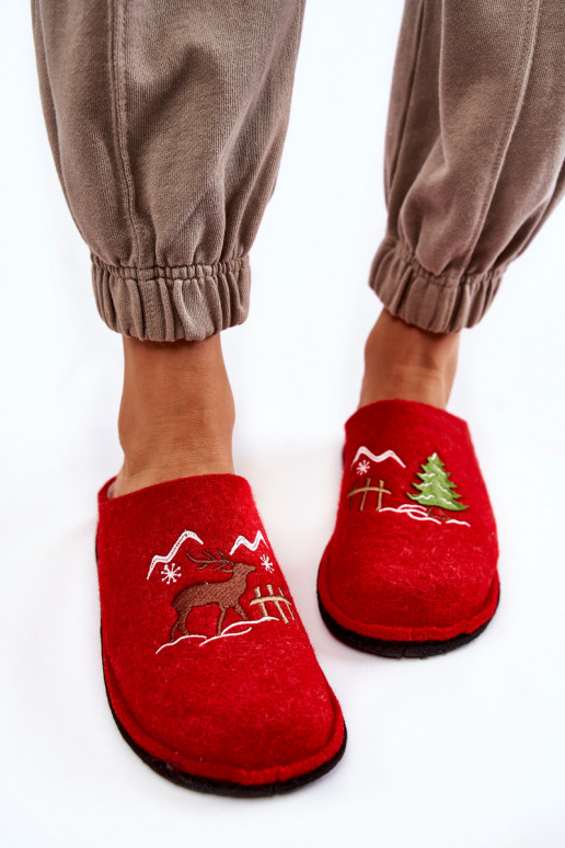 pantuflas Big Star KK276017 color rojo-arena