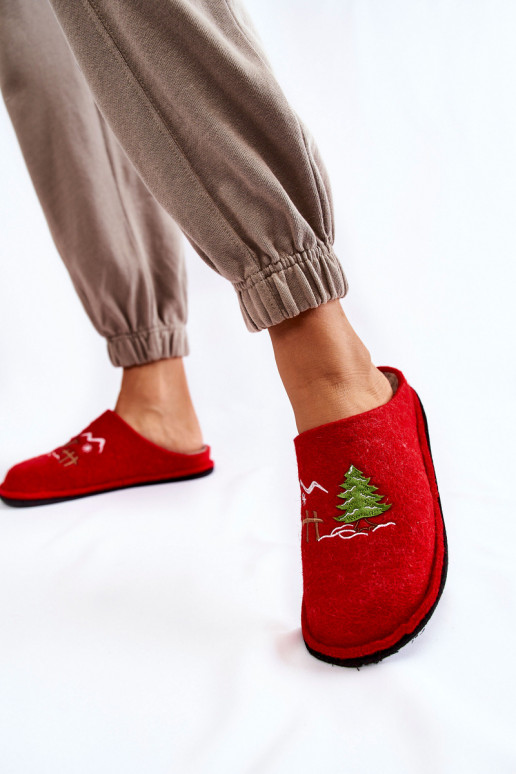 pantuflas Big Star KK276017 color rojo-arena