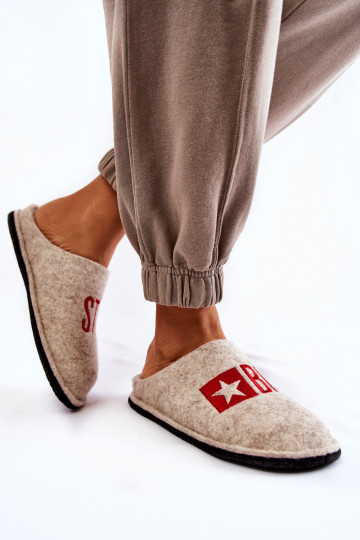 pantuflas Big Star KK276021 beige