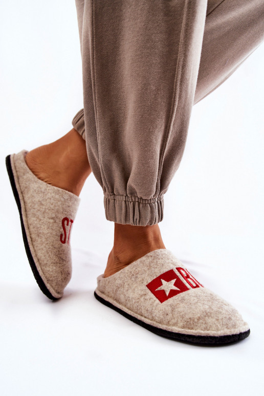 pantuflas Big Star KK276021 beige