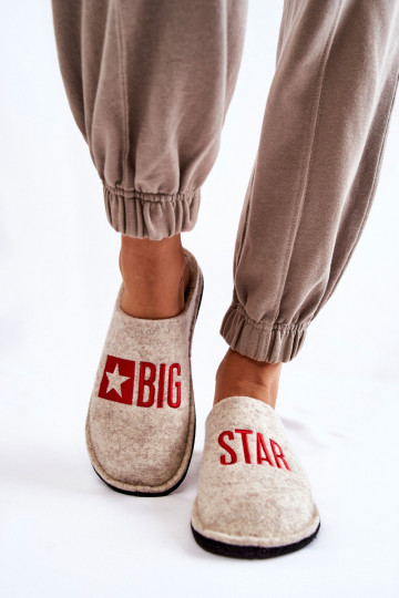 pantuflas Big Star KK276021 beige 2