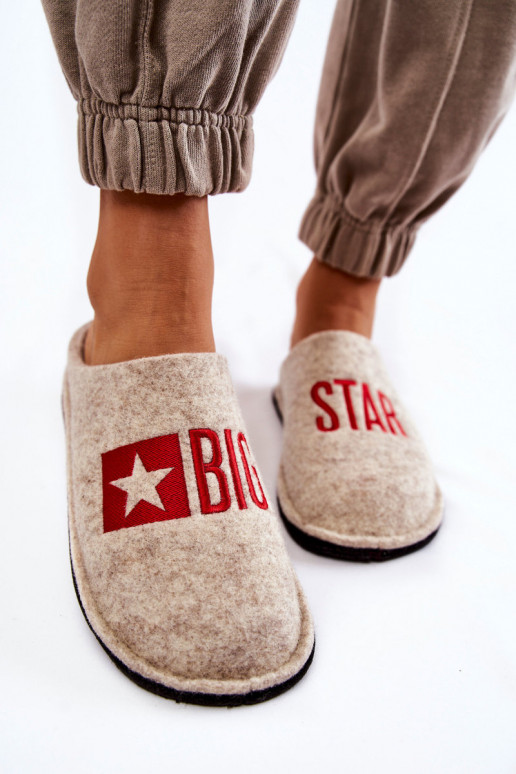 pantuflas Big Star KK276021 beige
