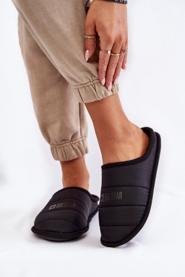 Pantuflas modelo clásico Big Star KK274602 negro 2