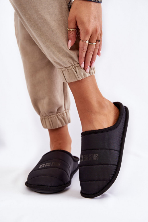 Pantuflas modelo clásico Big Star KK274602 negro