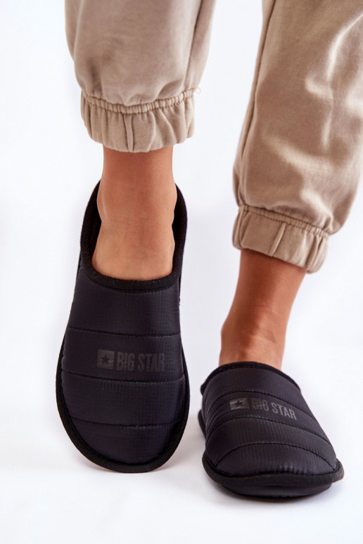 Pantuflas modelo clásico Big Star KK274602 negro