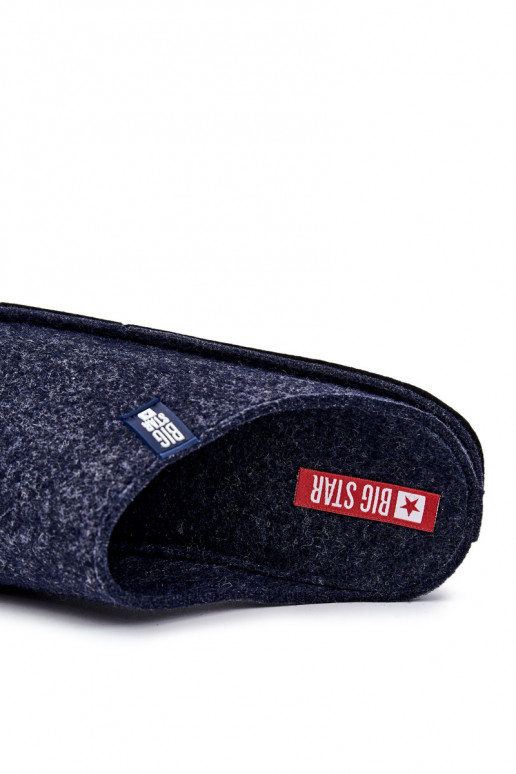 Zapatillas de hombre clásicas Big Star KK176004 azul oscuro