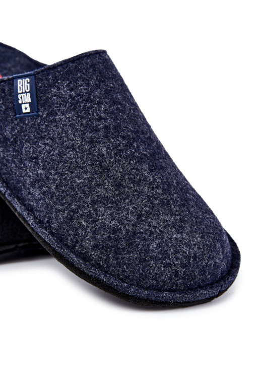 Zapatillas de hombre clásicas Big Star KK176004 azul oscuro