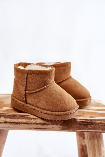 Cálidas botas de invierno para niños en color marrón Gooby