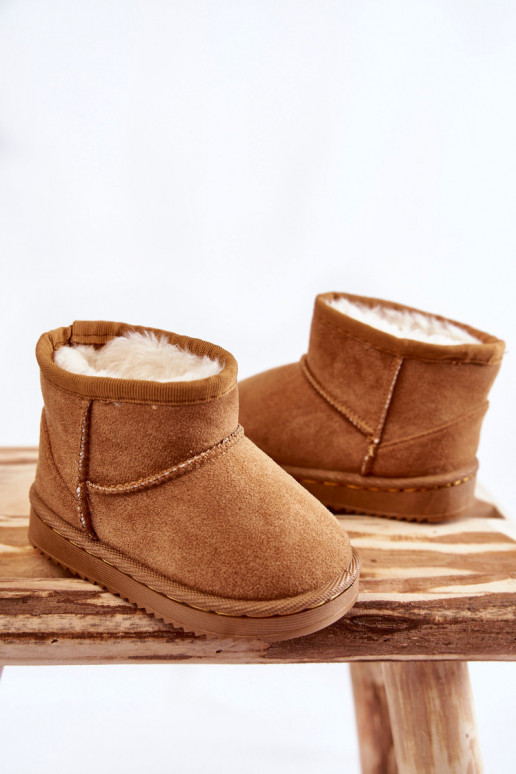 Cálidas botas de invierno para niños en color marrón Gooby