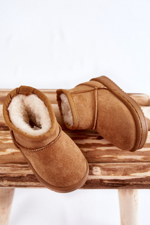 Cálidas botas de invierno para niños en color marrón Gooby