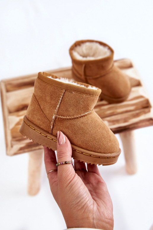 Cálidas botas de invierno para niños en color marrón Gooby