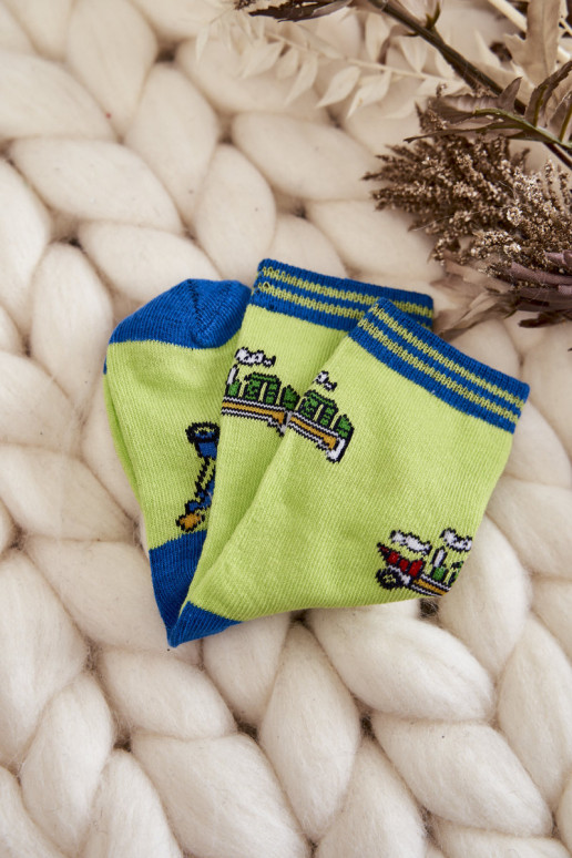 Calcetines infantiles de algodón con estampados 5 uds. Colores diferentes Calcetines infantiles de algodón con estampados 5 uds. Colores diferentes