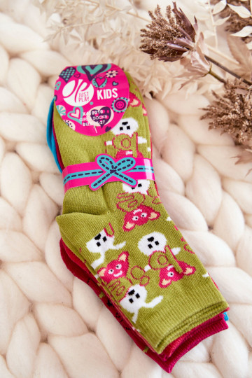 Calcetines estampados exclusivos 5uds. Colores diferentes