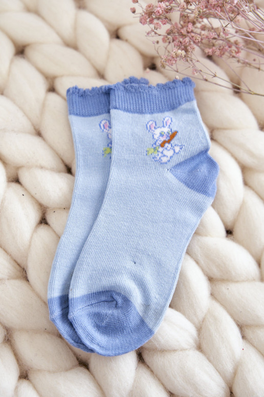 Calcetines exclusivos con conejitos 5uds. Colores diferentes