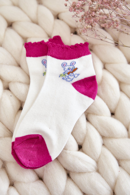 Calcetines exclusivos con conejitos 5uds. Colores diferentes