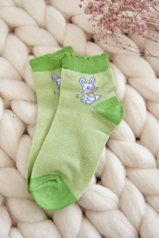 Calcetines exclusivos con conejitos 5uds. Colores diferentes