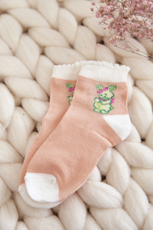 Calcetines exclusivos con conejitos 5uds. Colores diferentes