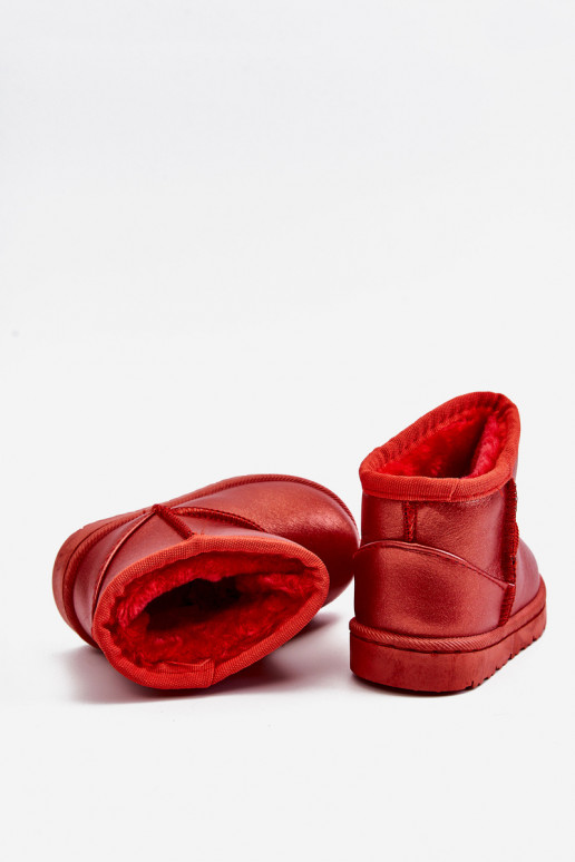 Cálidas botas de nieve para niños en color rojo Scooby Cálidas botas de nieve para niños en color rojo Scooby