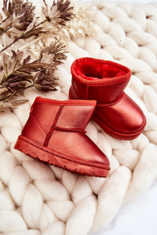 Cálidas botas de nieve para niños en color rojo Scooby Cálidas botas de nieve para niños en color rojo Scooby