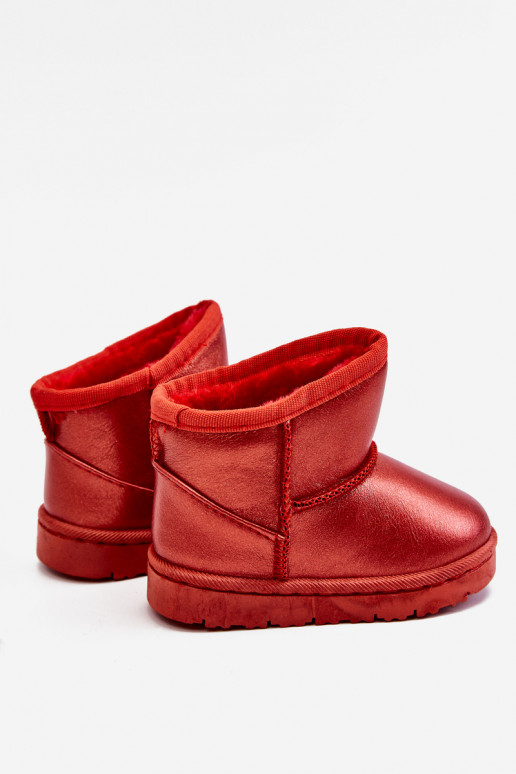 Cálidas botas de nieve para niños en color rojo Scooby Cálidas botas de nieve para niños en color rojo Scooby