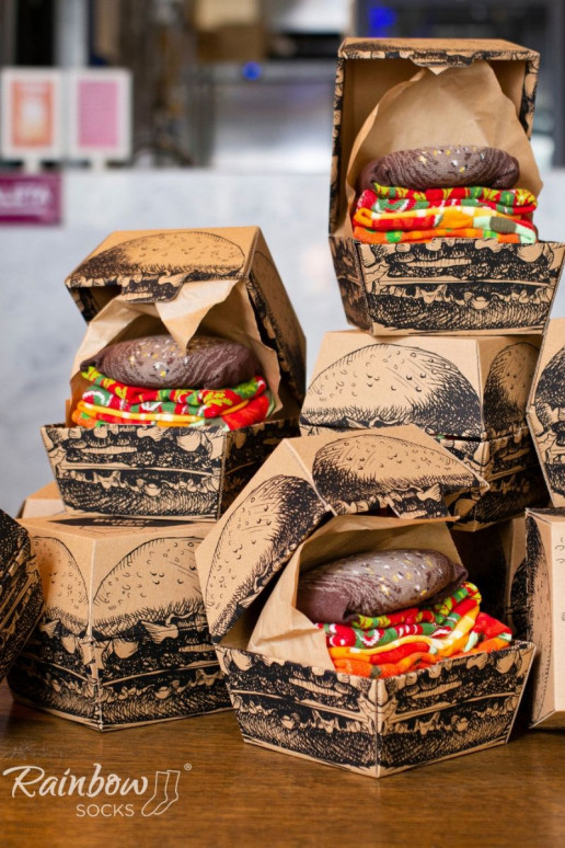 Calcetines de colores en caja Burger Vege 2 pares Calcetines de colores en caja Burger Vege 2 pares