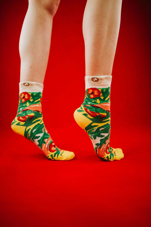 Calcetines de colores en caja 1 par Pizza