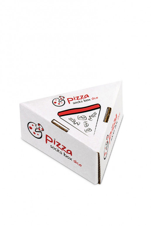 Calcetines de colores en caja 1 par Pizza Calcetines de colores en caja 1 par Pizza
