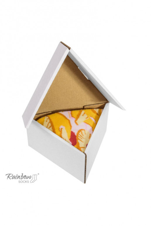Calcetines de colores en caja 1 par Pizza Calcetines de colores en caja 1 par Pizza