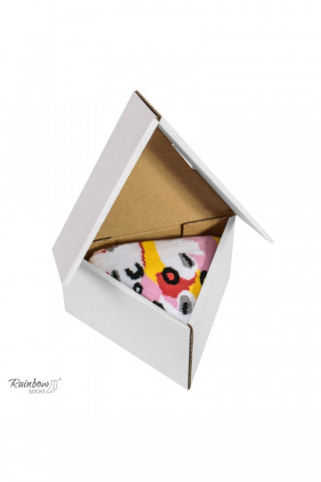 Calcetines de colores en caja 1 par Pizza