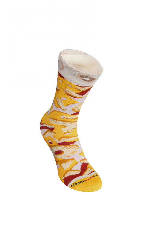 Calcetines de colores en caja Pizza 4 pares