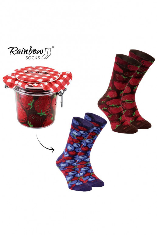 2 pares de calcetines de colores en una caja 2 pares de calcetines de colores en una caja