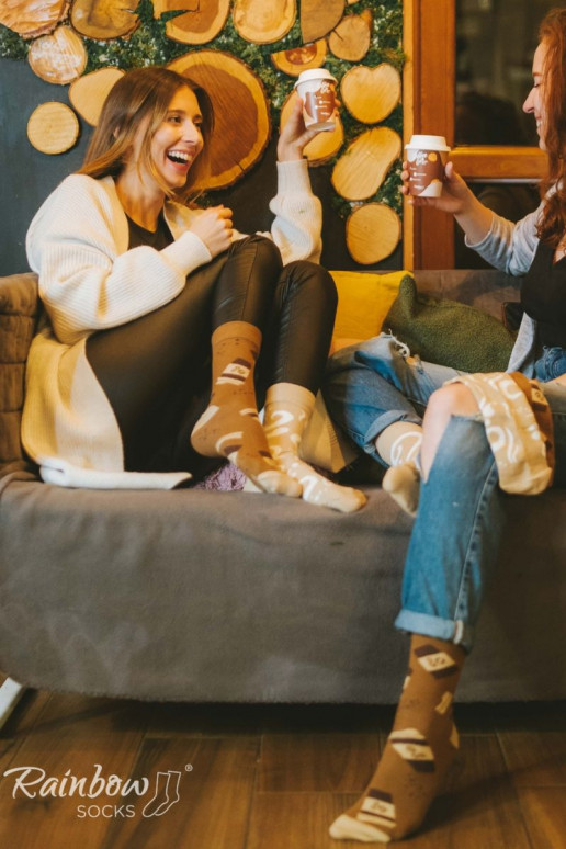 Calcetines de colores en caja Caffe Latte 1 par Calcetines de colores en caja Caffe Latte 1 par