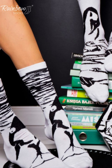 Calcetines de colores en caja Blanco y negro 2 pares 2