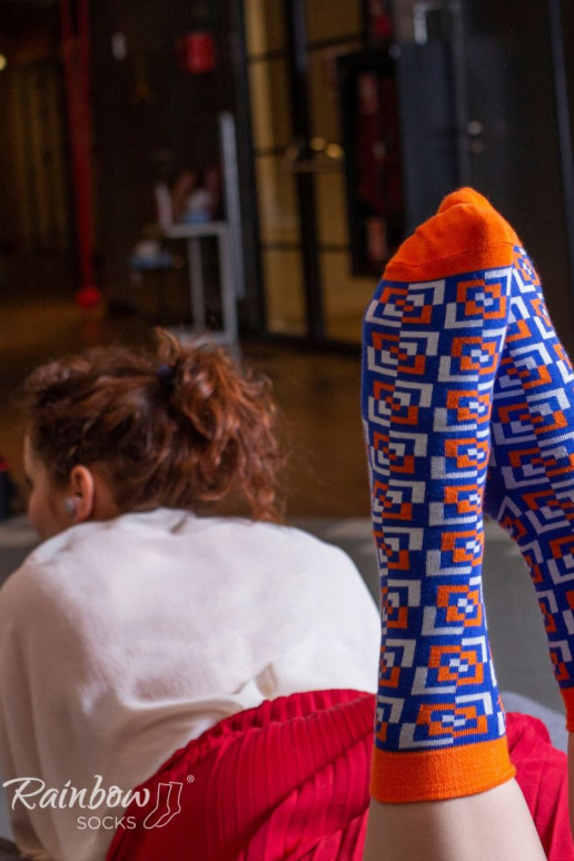 Calcetines de colores con motivos geométricos 3 pares