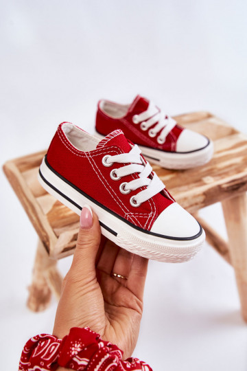 Deportivas infantiles clásicas en color rojo Filemon 2