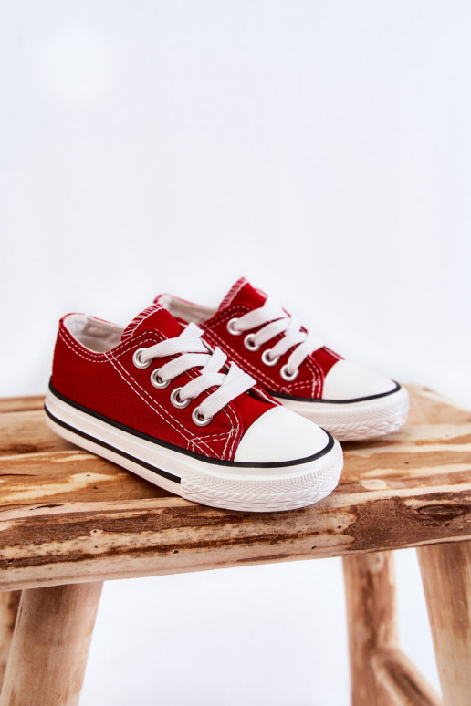Deportivas infantiles clásicas en color rojo Filemon
