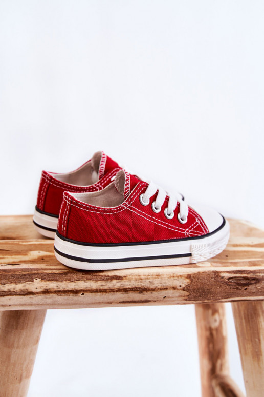 Deportivas infantiles clásicas en color rojo Filemon